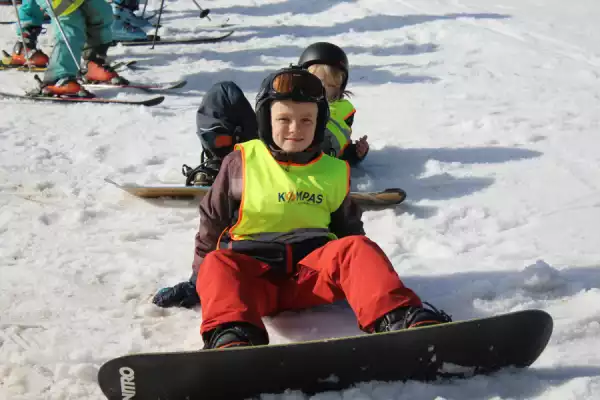 Wieżyca - Kolano Zimowisko - Pierwsze kroki ze snowboardem