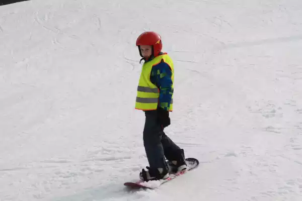 Wieżyca - Kolano Zimowisko - Pierwsze kroki ze snowboardem